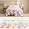 image:imageBedsure Comforter Set Queen Size  Cute Floral Bedding Comforter Set 3 Pieces 1 Soft Reversible Desert Sage Sketch Flowers Comforter and 2 Pillow ShamsBow