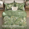 image:imageBedsure Comforter Set Queen Size  Cute Floral Bedding Comforter Set 3 Pieces 1 Soft Reversible Desert Sage Sketch Flowers Comforter and 2 Pillow ShamsCartoon