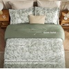 image:imageBedsure Comforter Set Queen Size  Cute Floral Bedding Comforter Set 3 Pieces 1 Soft Reversible Desert Sage Sketch Flowers Comforter and 2 Pillow ShamsBotanical Print