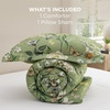 image:imageBedsure Comforter Set Queen Size  Cute Floral Bedding Comforter Set 3 Pieces 1 Soft Reversible Desert Sage Sketch Flowers Comforter and 2 Pillow ShamsCartoon