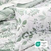 image:imageBedsure Comforter Set Queen Size  Cute Floral Bedding Comforter Set 3 Pieces 1 Soft Reversible Desert Sage Sketch Flowers Comforter and 2 Pillow ShamsLeaf