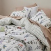 image:imageBedsure Comforter Set Queen Size  Cute Floral Bedding Comforter Set 3 Pieces 1 Soft Reversible Desert Sage Sketch Flowers Comforter and 2 Pillow ShamsFloral