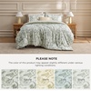 image:imageBedsure Comforter Set Queen Size  Cute Floral Bedding Comforter Set 3 Pieces 1 Soft Reversible Desert Sage Sketch Flowers Comforter and 2 Pillow ShamsBotanical Print