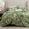 image:imageBedsure Comforter Set Queen Size  Cute Floral Bedding Comforter Set 3 Pieces 1 Soft Reversible Desert Sage Sketch Flowers Comforter and 2 Pillow ShamsCartoon