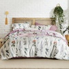 image:imageBedsure Comforter Set Queen Size  Cute Floral Bedding Comforter Set 3 Pieces 1 Soft Reversible Desert Sage Sketch Flowers Comforter and 2 Pillow ShamsFloral