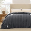 image:imageBedsure Electric Blanket King Size  Thick Striped Flannel Electric Blanket with Dual Control Heating with 6 Heat Settings amp 6 Time Settings 8 hrs Timer Auto Shut Off 90x100 White02  Grey