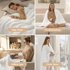 image:imageBedsure Electric Blanket King Size  Thick Striped Flannel Electric Blanket with Dual Control Heating with 6 Heat Settings amp 6 Time Settings 8 hrs Timer Auto Shut Off 90x100 White01  White