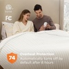 image:imageBedsure Electric Blanket King Size  Thick Striped Flannel Electric Blanket with Dual Control Heating with 6 Heat Settings amp 6 Time Settings 8 hrs Timer Auto Shut Off 90x100 White01  White