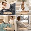 image:imageBedsure Electric Blanket King Size  Thick Striped Flannel Electric Blanket with Dual Control Heating with 6 Heat Settings amp 6 Time Settings 8 hrs Timer Auto Shut Off 90x100 White02  Grey