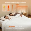 image:imageBedsure Electric Blanket King Size  Thick Striped Flannel Electric Blanket with Dual Control Heating with 6 Heat Settings amp 6 Time Settings 8 hrs Timer Auto Shut Off 90x100 White01  White
