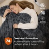 image:imageBedsure Electric Blanket King Size  Thick Striped Flannel Electric Blanket with Dual Control Heating with 6 Heat Settings amp 6 Time Settings 8 hrs Timer Auto Shut Off 90x100 White02  Grey