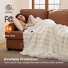 image:imageBedsure Electric Blanket King Size  Thick Striped Flannel Electric Blanket with Dual Control Heating with 6 Heat Settings amp 6 Time Settings 8 hrs Timer Auto Shut Off 90x100 White12  Coconut White