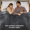 image:imageBedsure Electric Blanket King Size  Thick Striped Flannel Electric Blanket with Dual Control Heating with 6 Heat Settings amp 6 Time Settings 8 hrs Timer Auto Shut Off 90x100 White02  Grey