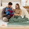image:imageBedsure Ribbed Electric Blanket Full Coconut White Heated Blanket Preheat  Fast Heating 6 Heat amp 6 Timer Up to 10H Settings 8 Hours AutoOff ETL amp FCC Flannel Sherpa Gifts for Grandma 72x8405  Green