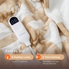 image:imageBedsure Ribbed Electric Blanket Full Coconut White Heated Blanket Preheat  Fast Heating 6 Heat amp 6 Timer Up to 10H Settings 8 Hours AutoOff ETL amp FCC Flannel Sherpa Gifts for Grandma 72x8421  Sandy Beige