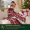 image:imageBedsure Ribbed Electric Blanket Full Coconut White Heated Blanket Preheat  Fast Heating 6 Heat amp 6 Timer Up to 10H Settings 8 Hours AutoOff ETL amp FCC Flannel Sherpa Gifts for Grandma 72x8423  Fair Isle