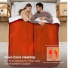 image:imageBedsure Ribbed Electric Blanket Full Coconut White Heated Blanket Preheat  Fast Heating 6 Heat amp 6 Timer Up to 10H Settings 8 Hours AutoOff ETL amp FCC Flannel Sherpa Gifts for Grandma 72x8405  Burgundy