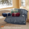 image:imageBedsure Ribbed Electric Blanket Full Coconut White Heated Blanket Preheat  Fast Heating 6 Heat amp 6 Timer Up to 10H Settings 8 Hours AutoOff ETL amp FCC Flannel Sherpa Gifts for Grandma 72x8408  Green