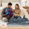 image:imageBedsure Ribbed Electric Blanket Full Coconut White Heated Blanket Preheat  Fast Heating 6 Heat amp 6 Timer Up to 10H Settings 8 Hours AutoOff ETL amp FCC Flannel Sherpa Gifts for Grandma 72x8410  Black