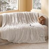 image:imageBedsure Ribbed Electric Blanket Full Coconut White Heated Blanket Preheat  Fast Heating 6 Heat amp 6 Timer Up to 10H Settings 8 Hours AutoOff ETL amp FCC Flannel Sherpa Gifts for Grandma 72x8402  Cream