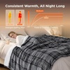 image:imageBedsure Ribbed Electric Blanket Full Coconut White Heated Blanket Preheat  Fast Heating 6 Heat amp 6 Timer Up to 10H Settings 8 Hours AutoOff ETL amp FCC Flannel Sherpa Gifts for Grandma 72x8419  Grey Plaid