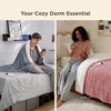 image:imageBedsure Ribbed Electric Blanket Full Coconut White Heated Blanket Preheat  Fast Heating 6 Heat amp 6 Timer Up to 10H Settings 8 Hours AutoOff ETL amp FCC Flannel Sherpa Gifts for Grandma 72x8401  Grey