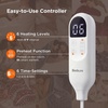 image:imageBedsure Ribbed Electric Blanket Full Coconut White Heated Blanket Preheat  Fast Heating 6 Heat amp 6 Timer Up to 10H Settings 8 Hours AutoOff ETL amp FCC Flannel Sherpa Gifts for Grandma 72x8405  Burgundy