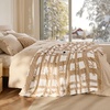 image:imageBedsure Ribbed Electric Blanket Full Coconut White Heated Blanket Preheat  Fast Heating 6 Heat amp 6 Timer Up to 10H Settings 8 Hours AutoOff ETL amp FCC Flannel Sherpa Gifts for Grandma 72x8421  Sandy Beige