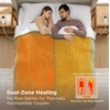 image:imageBedsure Ribbed Electric Blanket Full Coconut White Heated Blanket Preheat  Fast Heating 6 Heat amp 6 Timer Up to 10H Settings 8 Hours AutoOff ETL amp FCC Flannel Sherpa Gifts for Grandma 72x8405  Green