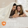 image:imageBedsure Ribbed Electric Blanket Full Coconut White Heated Blanket Preheat  Fast Heating 6 Heat amp 6 Timer Up to 10H Settings 8 Hours AutoOff ETL amp FCC Flannel Sherpa Gifts for Grandma 72x8407  Coconut White