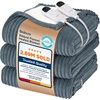 image:imageBedsure Ribbed Electric Blanket Full Coconut White Heated Blanket Preheat  Fast Heating 6 Heat amp 6 Timer Up to 10H Settings 8 Hours AutoOff ETL amp FCC Flannel Sherpa Gifts for Grandma 72x8401  Grey