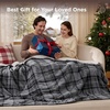 image:imageBedsure Ribbed Electric Blanket Full Coconut White Heated Blanket Preheat  Fast Heating 6 Heat amp 6 Timer Up to 10H Settings 8 Hours AutoOff ETL amp FCC Flannel Sherpa Gifts for Grandma 72x8419  Grey Plaid