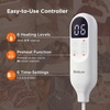 image:imageBedsure Ribbed Electric Blanket Full Coconut White Heated Blanket Preheat  Fast Heating 6 Heat amp 6 Timer Up to 10H Settings 8 Hours AutoOff ETL amp FCC Flannel Sherpa Gifts for Grandma 72x8407  Coconut White