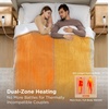image:imageBedsure Ribbed Electric Blanket Full Coconut White Heated Blanket Preheat  Fast Heating 6 Heat amp 6 Timer Up to 10H Settings 8 Hours AutoOff ETL amp FCC Flannel Sherpa Gifts for Grandma 72x8404  Harbor Mist