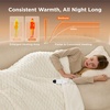 image:imageBedsure Ribbed Electric Blanket Full Coconut White Heated Blanket Preheat  Fast Heating 6 Heat amp 6 Timer Up to 10H Settings 8 Hours AutoOff ETL amp FCC Flannel Sherpa Gifts for Grandma 72x8413  Coconut White