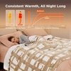 image:imageBedsure Ribbed Electric Blanket Full Coconut White Heated Blanket Preheat  Fast Heating 6 Heat amp 6 Timer Up to 10H Settings 8 Hours AutoOff ETL amp FCC Flannel Sherpa Gifts for Grandma 72x8421  Sandy Beige
