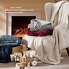 image:imageBedsure Ribbed Electric Blanket Full Coconut White Heated Blanket Preheat  Fast Heating 6 Heat amp 6 Timer Up to 10H Settings 8 Hours AutoOff ETL amp FCC Flannel Sherpa Gifts for Grandma 72x8403  Cream