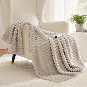image:imageBedsure Electric Blanket King Size  Thick Striped Flannel Electric Blanket with Dual Control Heating with 6 Heat Settings amp 6 Time Settings 8 hrs Timer Auto Shut Off 90x100 White03  Linen