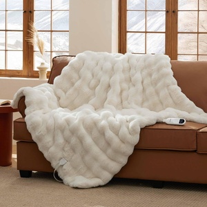 image:imageBedsure Electric Blanket King Size  Thick Striped Flannel Electric Blanket with Dual Control Heating with 6 Heat Settings amp 6 Time Settings 8 hrs Timer Auto Shut Off 90x100 White12  Coconut White