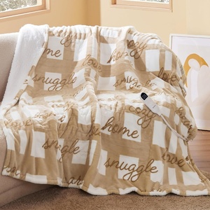 image:imageBedsure Ribbed Electric Blanket Full Coconut White Heated Blanket Preheat  Fast Heating 6 Heat amp 6 Timer Up to 10H Settings 8 Hours AutoOff ETL amp FCC Flannel Sherpa Gifts for Grandma 72x8421  Sandy Beige
