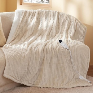 image:imageBedsure Ribbed Electric Blanket Full Coconut White Heated Blanket Preheat  Fast Heating 6 Heat amp 6 Timer Up to 10H Settings 8 Hours AutoOff ETL amp FCC Flannel Sherpa Gifts for Grandma 72x8402  Cream