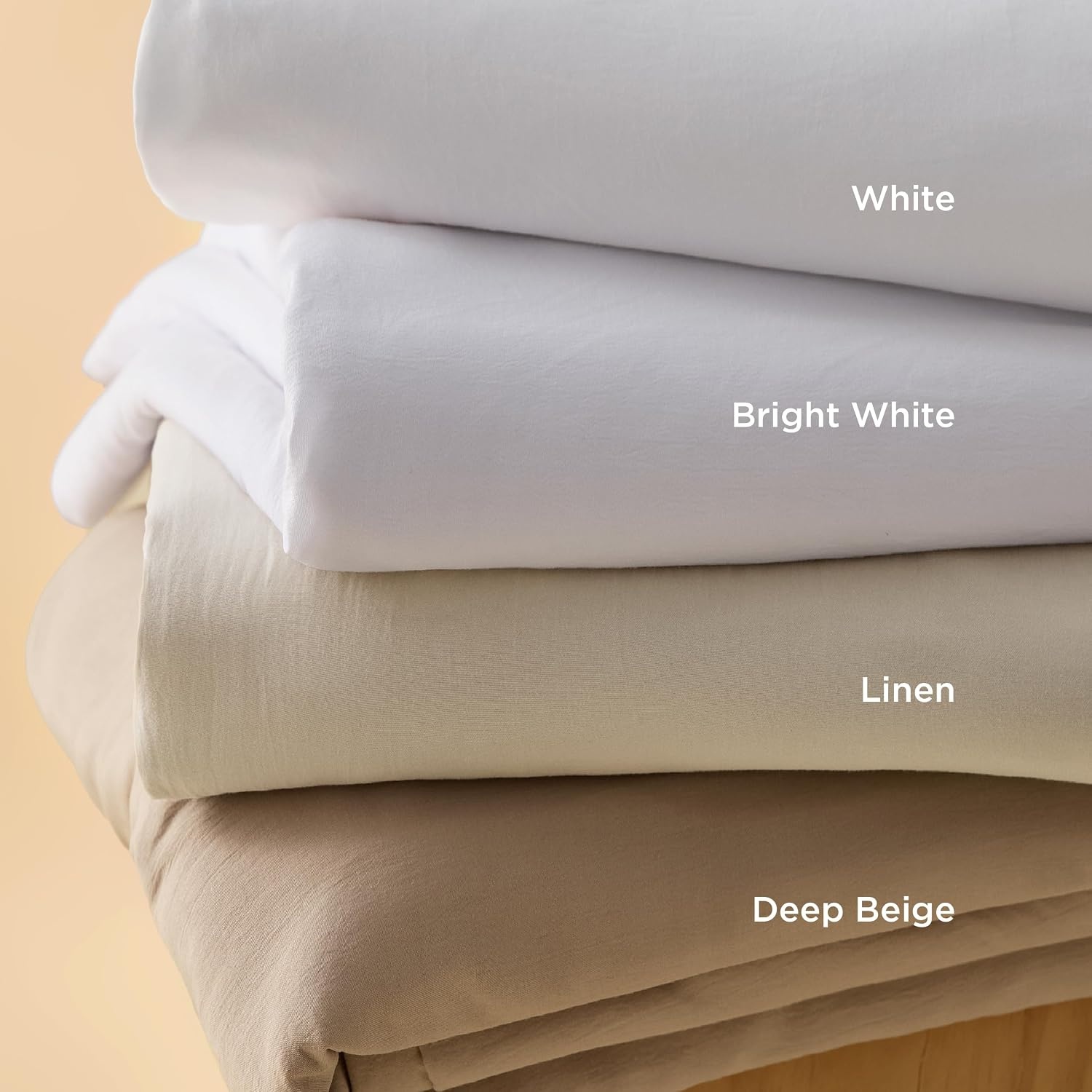 image:imageBedsure Tan Gingham Ruffle Duvet Cover SetVintage Farmhouse Bedding Queen  Cottagecore Aesthetic Ruffle Edges Soft Lightweight Hidden Zipper Inner Ties 90x90 Comforter Cover 2 Pillow Shams00  White No Comforter