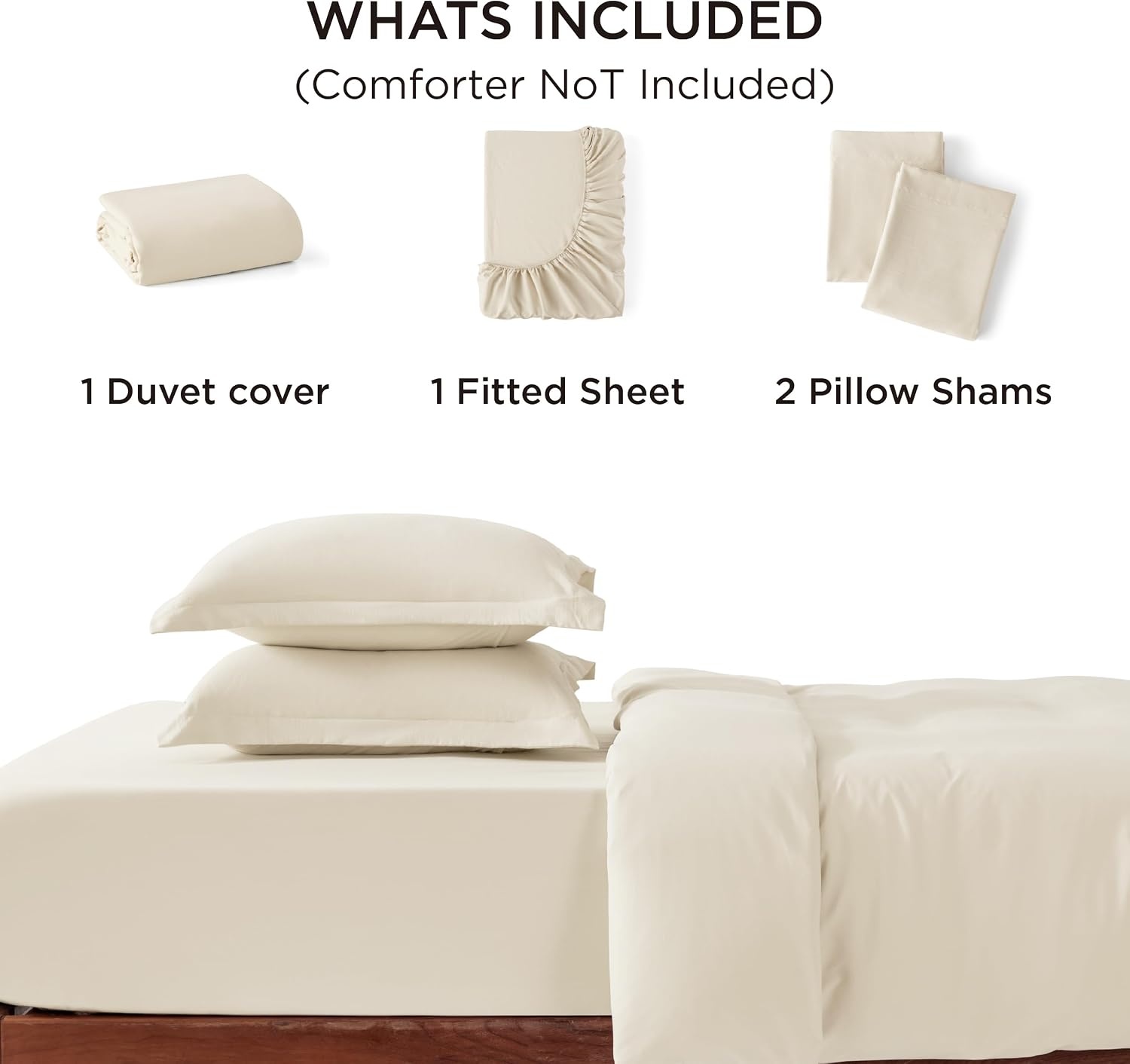 image:imageBedsure Tan Gingham Ruffle Duvet Cover SetVintage Farmhouse Bedding Queen  Cottagecore Aesthetic Ruffle Edges Soft Lightweight Hidden Zipper Inner Ties 90x90 Comforter Cover 2 Pillow Shams02  Cream No Comforter