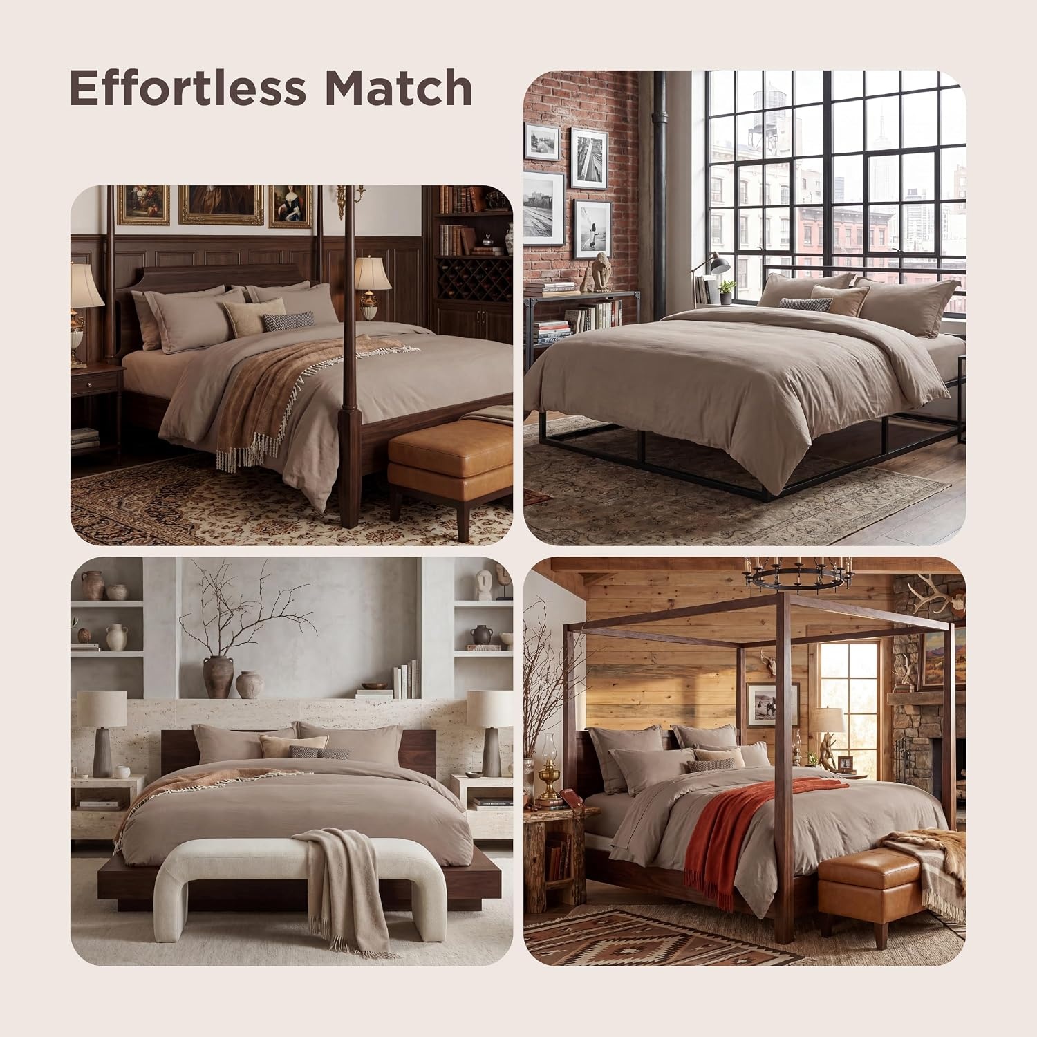 image:imageBedsure Tan Gingham Ruffle Duvet Cover SetVintage Farmhouse Bedding Queen  Cottagecore Aesthetic Ruffle Edges Soft Lightweight Hidden Zipper Inner Ties 90x90 Comforter Cover 2 Pillow Shams02  Brown No Comforter