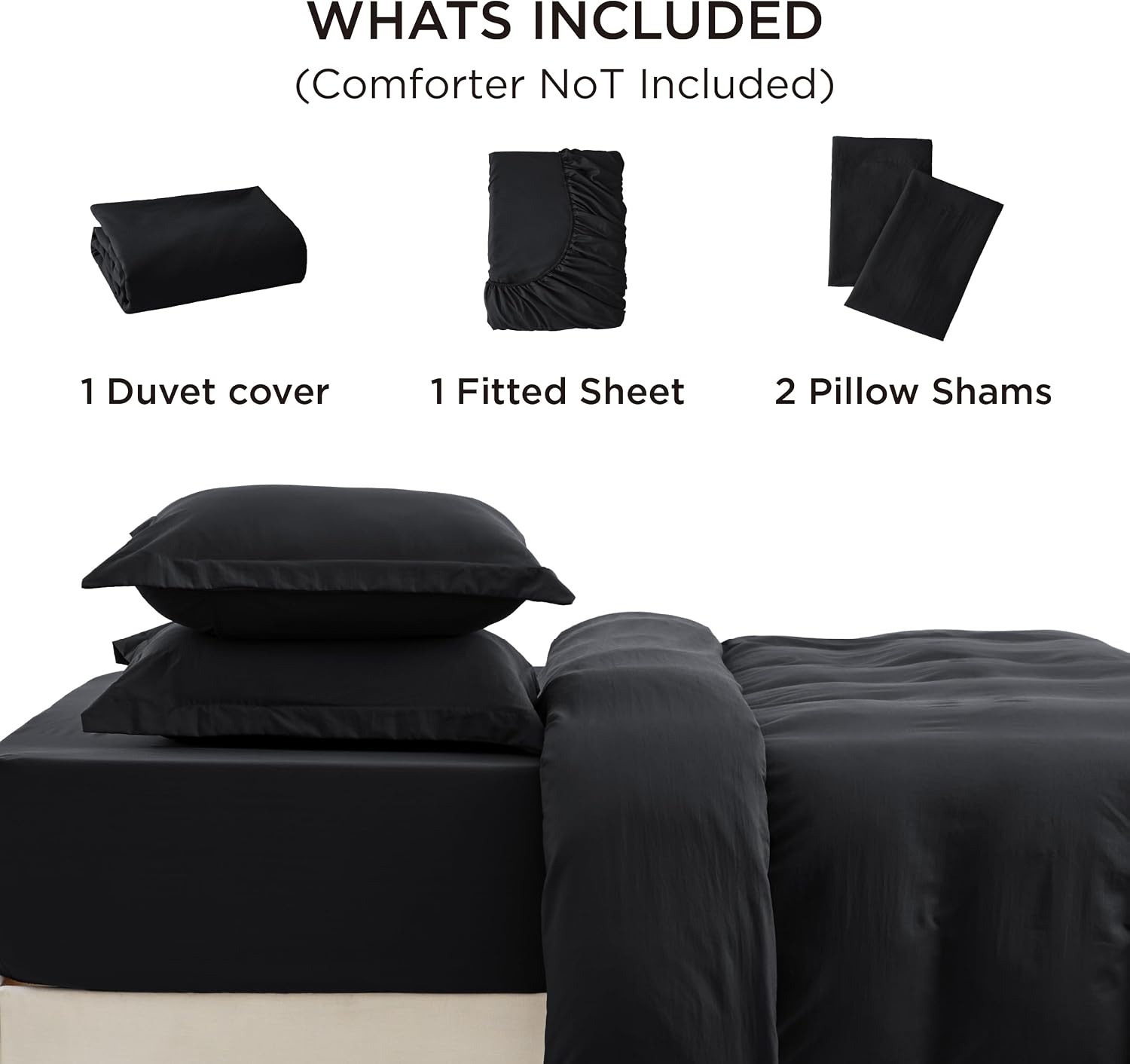image:imageBedsure Tan Gingham Ruffle Duvet Cover SetVintage Farmhouse Bedding Queen  Cottagecore Aesthetic Ruffle Edges Soft Lightweight Hidden Zipper Inner Ties 90x90 Comforter Cover 2 Pillow Shams04  Black No Comforter