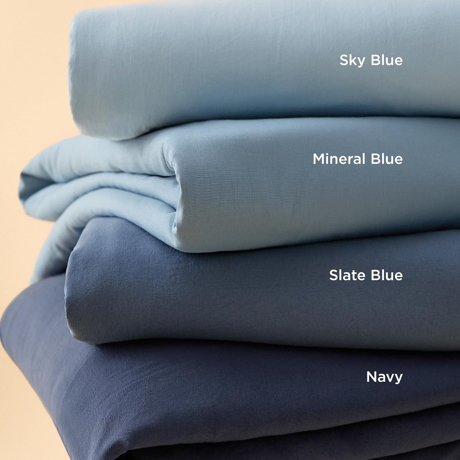 image:imageBedsure Tan Gingham Ruffle Duvet Cover SetVintage Farmhouse Bedding Queen  Cottagecore Aesthetic Ruffle Edges Soft Lightweight Hidden Zipper Inner Ties 90x90 Comforter Cover 2 Pillow Shams05  Slate Blue No Comforter
