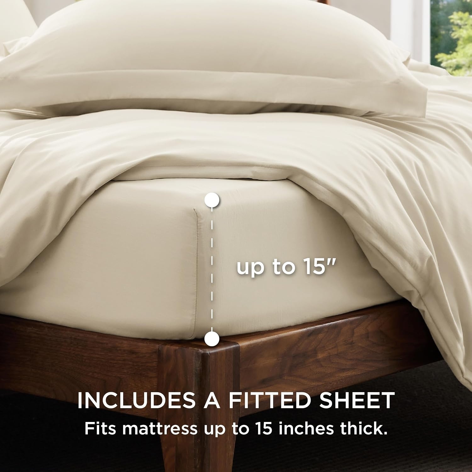 image:imageBedsure Tan Gingham Ruffle Duvet Cover SetVintage Farmhouse Bedding Queen  Cottagecore Aesthetic Ruffle Edges Soft Lightweight Hidden Zipper Inner Ties 90x90 Comforter Cover 2 Pillow Shams02  Cream No Comforter