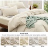 image:imageBedsure Gingham Ruffle Duvet Cover Set Queen Vintage Farmhouse Bed Pink  Plaid Ruffle Edges Soft Lightweight Hidden Zipper Inner Ties 90x90 Comforter Cover 2 Pillow Shams Machine Washable02  Cream No Comforter