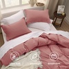 image:imageBedsure Gingham Ruffle Duvet Cover Set Queen Vintage Farmhouse Bed Pink  Plaid Ruffle Edges Soft Lightweight Hidden Zipper Inner Ties 90x90 Comforter Cover 2 Pillow Shams Machine Washable09  Pink Clay No Comforter