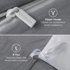 image:imageBedsure Gingham Ruffle Duvet Cover Set Queen Vintage Farmhouse Bed Pink  Plaid Ruffle Edges Soft Lightweight Hidden Zipper Inner Ties 90x90 Comforter Cover 2 Pillow Shams Machine Washable04  Grey No Comforter